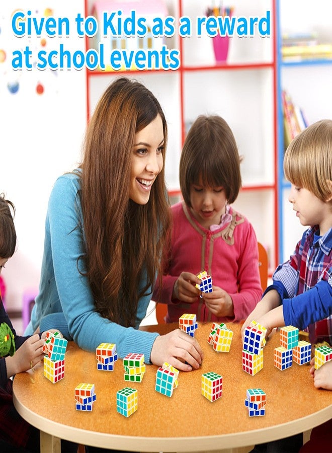 هدايا عيد الحب: مكعبات صغيرة، صندوق ألغاز، ألعاب، هدايا حفلات للأطفال، عبوة من 48 مكعبًا، مكعب سحري 3x3 مقاس 1.18 بوصة، لعبة ألغاز ذهنية للطلاب، مكافآت صفية، هدايا عيد الفصح وعيد الحب، حشوات أكياس الهدايا - Image 2